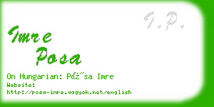 imre posa business card